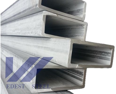 SS304 Stainless Steel Hollow Section Profile SS Rectangular Tube 6m 12m Length