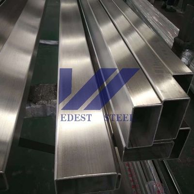 SS304 Stainless Steel Hollow Section Profile SS Rectangular Tube 6m 12m Length