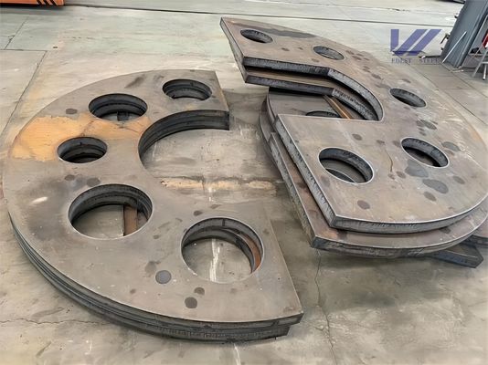 S235JR S355jr Customized Steel Plate Cutting CNC Machining Service