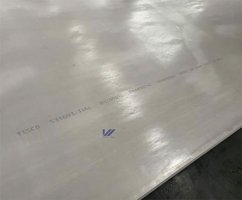 316L Stainless Steel Plate Wide 2000x8mm Custom Length