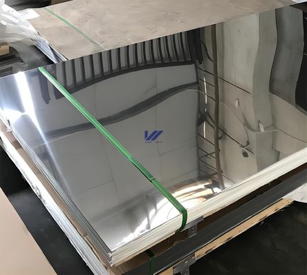 Bright Surface 304 Stainless Steel Sheet BA 8K PVC Protective Film Finishing