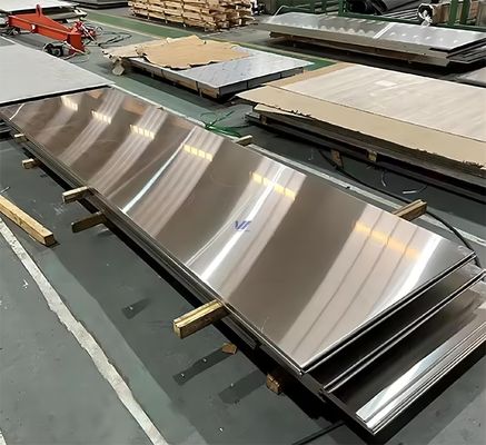 Bright Surface 304 Stainless Steel Sheet BA 8K PVC Protective Film Finishing